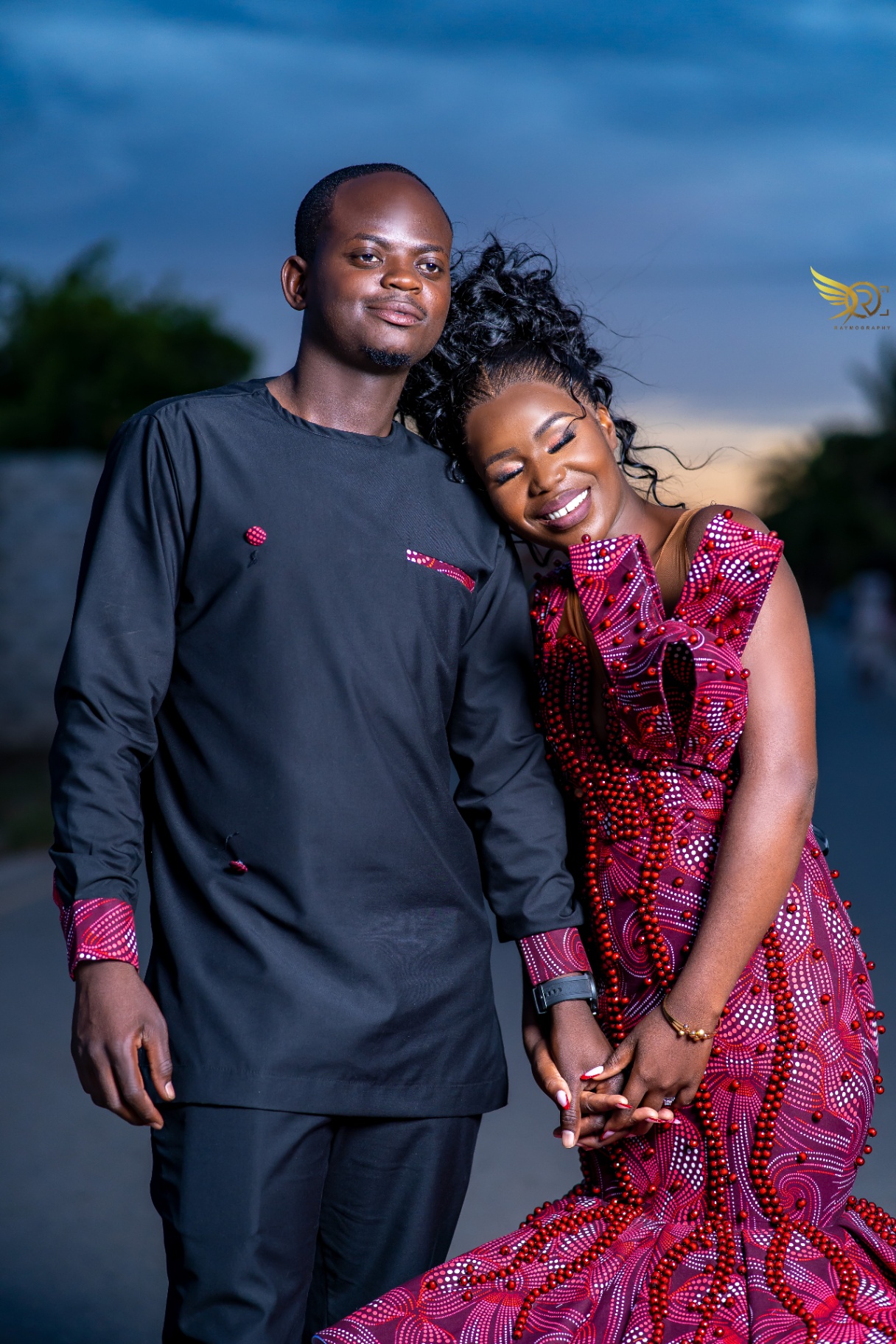 Couple in chitenge
