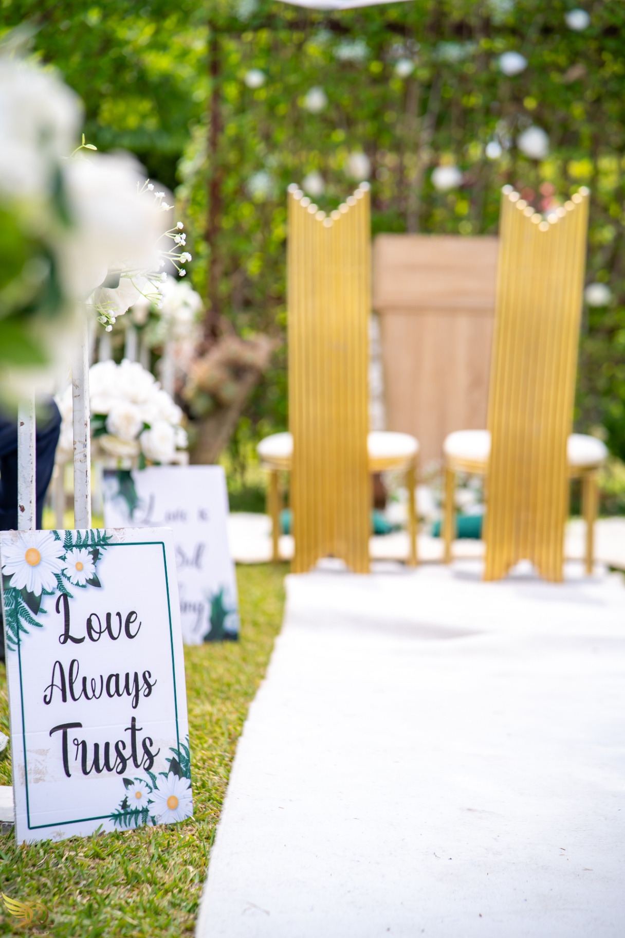 Gold Ceremony Arch