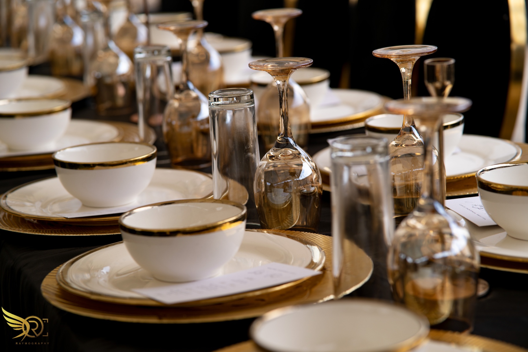 Gold-rimmed elegance